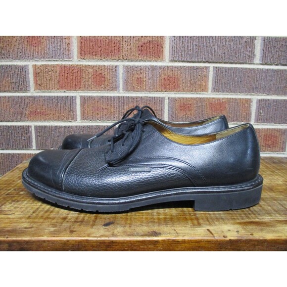 Mephisto Mens Melchior Black Leather Oxford Cap Toe Dress Shoes Goodyear Welt 11 main image 7